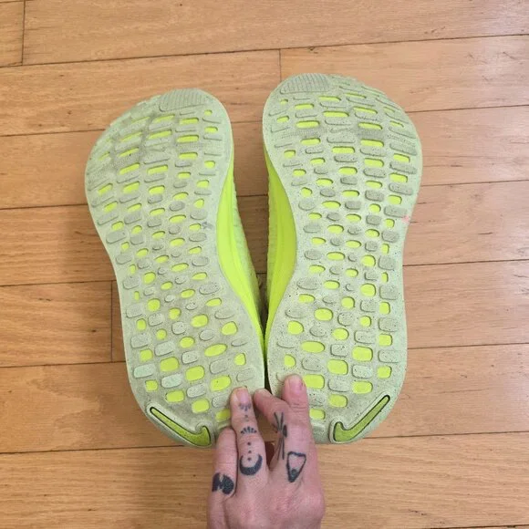 NikeInfinity RN 'Volt Barely Volt' yellow monochrome sneakersMENS 11